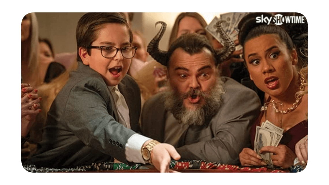 Se Jack Black i filmen Dear Santa på SkyShowtime med Allente