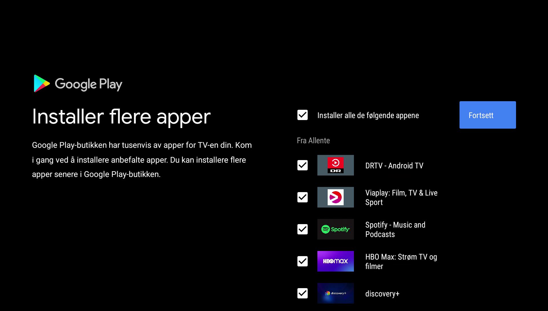 Installer flere apper