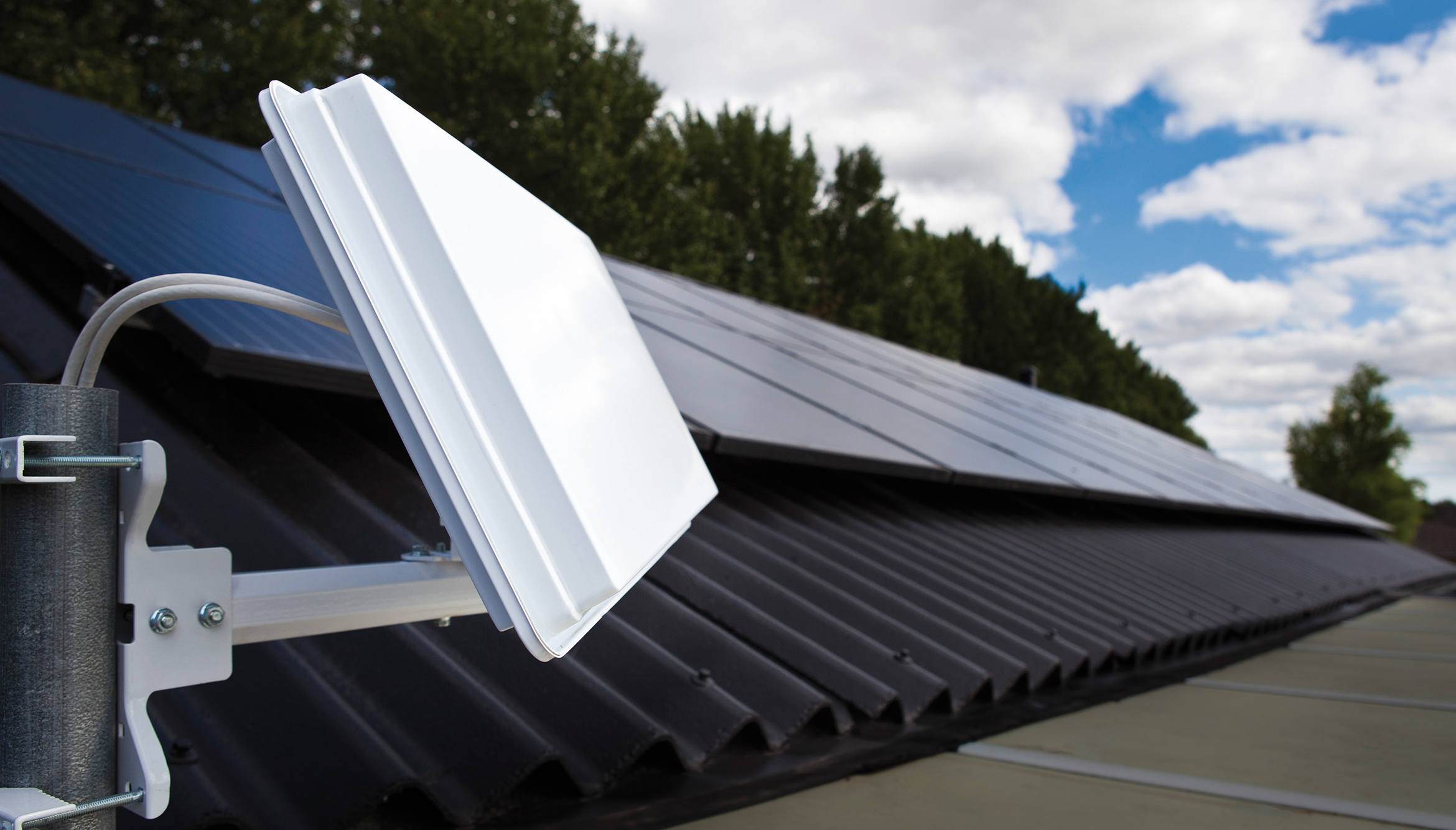 Miljøbilde av flatantenne