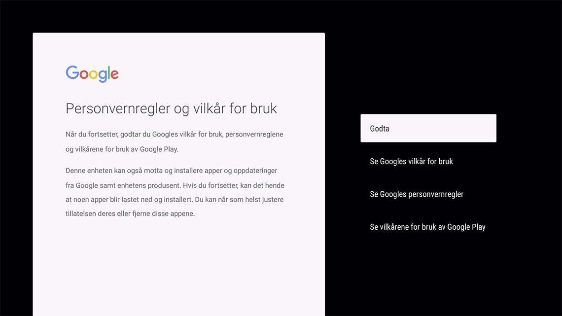 Godta Googles personvernregler