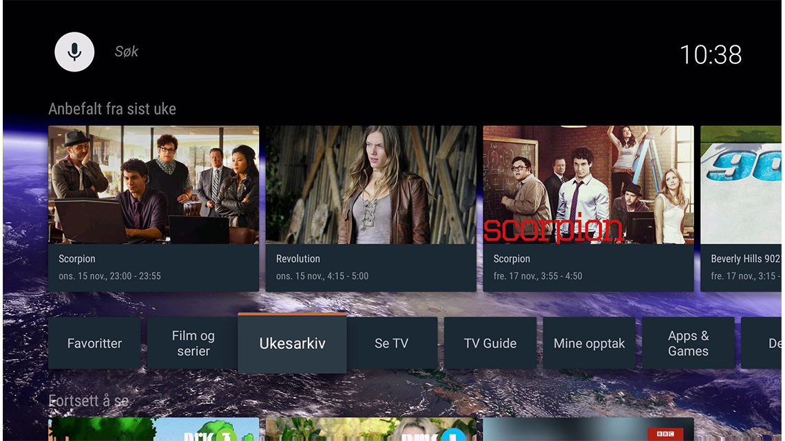 Se Ukesarkiv for 7 dager tilbake i tid